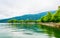 View of a lakeside promenade of the Austrian city Bregenz...IMAGE