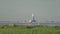 View on Lakhta Center through the Gulf of Finland in summer sunny day