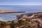 View of Lampedusa beach in the summer season