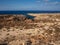 View of Lampedusa coast