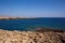 View of Lampedusa coast in the summer season