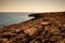 View of Lampedusa coast in the summer season