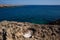 View of Lampedusa coast in the summer season