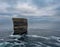 View of the landmark sea stack Downpatrick Head in County Mayo of Ireland