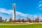 View of a landmark of swedish city Malmo â€“ Turning Torso skyscraper