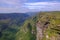 View of landscape at Cachoeira Da Fumaca, Smoke Waterfall, in Vale Do Capao, Chapada Diamantina National Park, Brazil