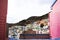 View landscape cityscape Gamcheon Culture Village and colourful terraced houses along mountainside or Santorini of Pusan city for