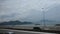View landscape and cityscape of Hong Kong island from bus