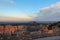 View of the landscape and clouds from Desert View, Grand Canyon National Park, Arizona