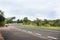 View landscape of highway road on mountain at Pha Taem National Park in Ubon Ratchathani, Thailand