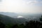 View landscape and Khao Wong Phrachan mountain with Build Big buddha statue