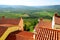 View at landscape from Motovun walls.Croatia.