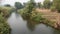 View landscape and movement water of Sa Nga river in forest on Pai Mountain