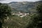 View of a landscape with vineyards near the town of Pinhao, in the Douro Valley in Portugal.