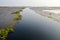 View landscape of water route for boat at Nong Han lake