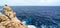 View and landscapes of "Cap de Cavalleria", Menorca, Balearic Islands, Spain. sea, coast