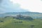 View of Langhe Hills with the village of Castiglion Falletto, Pi