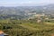 View of the Langhe-Roero hills and vineyards from Diano d\\\'Alba in Piedmont.