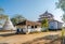 View at the Lankatilaka Vihara Temple with stupa in Mahanuvara - Sri Lanka