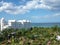 View of large Caribbean hotel resort from balcony