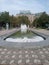 View of the large fountain on Nikole Pasic Square, Belgrade city center