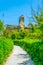 View of Latomia del paradiso in the Neapolis Archaeological Park in Syracuse, Sicily, Italy