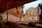 View of Lawrence House from the Bedouin Tent, Wadi Rum, Jordan