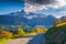 View of the Le Drac valley, Alps