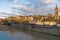 View of Le Mans historic area from Sarthe River