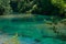 View of Le Mole di Narni, a beautiful natural pool in the river Nera, Umbria region, Italy