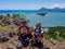 View from Le Morne Brabant mountain to west coast of Mauritius