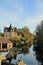 View of le moulin Ã  Tan in the river Loign, small city of Moret-Sur-Loign, France