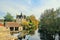 View of le moulin Ã  Tan in the river Loign, small city of Moret-Sur-Loign, France