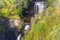 View of the Lealt waterfall south of Staffin, Isle of Skye