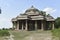 View from left - Cenotaph - Maqbara Octagonal pillars and dome side of Alif Khan Masjid