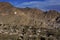 View of Leh city, the capital of Ladakh, Northern India. Leh city is located in the Indian Himalayas at an altitude of 3500 meters