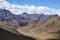 View of Leh Manali highway road on Himalayan range mountain . Ladakh, Jammu and Kashmir, India.