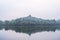 View of Leifeng Pagoda at the west lake in the morning, where is a freshwater lake in Hangzhou