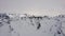 View on Les Trois Vallees, France and valley from above