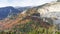 View of Lespezi  stone quarry,  Romania,  autumn day