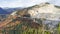 View of Lespezi  stone quarry,  Romania,  autumn day