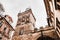 View of the Lesser Bridge Tower of Charles Bridge in Prague