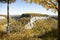 View of Letchworth State Park from Archery Point during autumn season