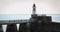 View of the Lighthouse of the Grande JetÃ©e large pier at Sables d Olonnes