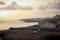 View from Lighthouse of Maria Pia with a cliff next to it, in the city of Praia, island of Santiago, Cape Verde