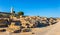 View of lighthouse and Paphos Archaeological Park