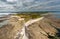 View from the lighthouse Phare de Gatteville in Normandy France