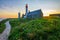 View of Lighthouse of Saint Mathieu in Brittany - France