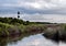 View of Lighthouse and surrounding wetland marshes