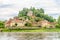 View at the Limeuil village with Dordogne river in France